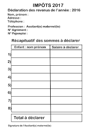Check spelling or type a new query. Impots 2017 Recapitulatif Des Sommes A Declarer Pour Les Assistantes Maternelles Cliquez Sur Le L Impot Assistante Maternelle Assistante Maternelle Maternelle