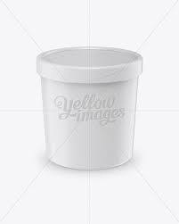 Ice Cream Carton Round Box High Angle Shot In Box Mockups On Yellow Images Object Mockups High Angle Shot Round Box Box Mockup