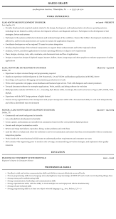 Skills to include in a software engineer resume. Lead Software Development Engineer Resume Sample Mintresume