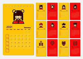 2022 is a year of the tiger according to chinese zodiac. Premium Vector Calendar Of Chinese New Year