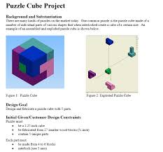 That is, in order to be kind to ourselves, we must meet certain conditions. Puzzle Cube Project Background And Substantiation Chegg Com