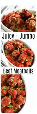 Juicy Jumbo Oven Baked Meatballs Recipe Baked Meatball Recipe Avocado Recipes Recipes