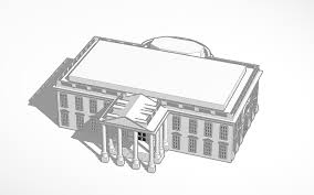 Learn how to draw building a house pictures using these outlines or print just for coloring. White House Tinkercad
