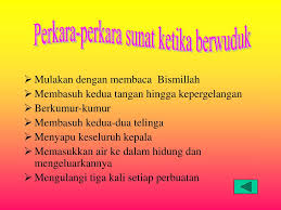 Maka hari pun sianglah dan setelah keempatnya terjaga. Rukun Wudhu Dan Sunat Wudhu