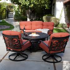 51 outdoor dining tables that will wow your dinner guests. Wish To Have It Palazetto San Miguel Cast Aluminum Sofa Set With Fire Pit Seats 5 3199 99 But Not Patio Furniture Fire Fire Pit Sets Patio Deck Furniture