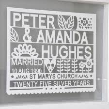 There are a lot of ways you can make the 16th special. Personalised 25th Silver Wedding Anniversary Gift By Ant Design Gifts Notonthehighstreet Com