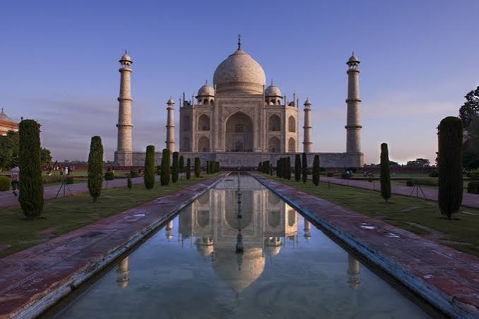 The taj mahal is reflected in the water. India the taj… — PICRYL - Public Domain Media Search Engine