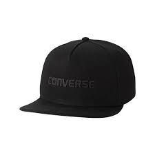 Converse Rubber Tpu Snapback Baseball Cap Black Flat Brim Hat Baseball Snapback Baseball Hats