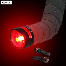 Qlite Bicycle Handlebar End Led Light Road Bike Led Rear Light Cycling Bar End Warning Taillight Bicicleta Safety Fl Bike Led Bicycle Lights Bicycle Handlebars