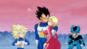 Vegeta and android 18