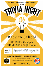 Motörhead trivia night w/bonetown bbq. Trivia Night At Boston Pizza New Minas January 8 2020 7 30pm