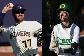 Brewers' Garrett Mitchell engaged to Oregon star Haley Cruse