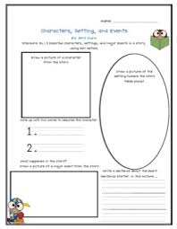 characters setting and events chart for common core standard rl 1 3