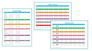 free printable family budget worksheets
