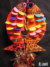 新年鱼手工制作教案 年年有余 全息网 chinese arts and crafts chinese new year crafts kindergarten art projects