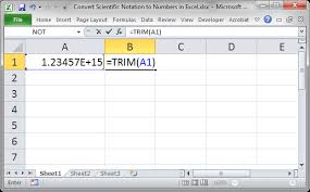 Convert Scientific Notation To Numbers In Excel Teachexcel Com