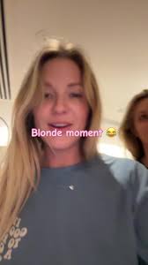 Blonde Hair Girl Acting Like Robot