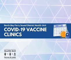 We did not find results for: North Bay Parry Sound District Health Unit Public Service Announcement The North Bay Parry Sound District Health Unit Health Unit Wishes To Remind The Public That All Upcoming Covid 19 Vaccine Clinics