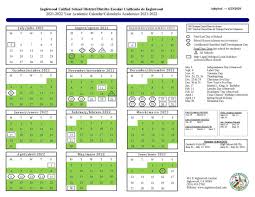 Coordinación general de control escolar. Calendar About Us Inglewood Unified School District
