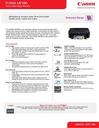 Saya praktek menggunakan printer canon mp 287,. Canon 4498b030 Datasheet Manualzz