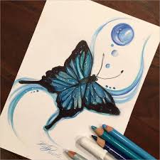 9 Butterfly Drawings Art Ideas Butterfly Drawing Color Pencil Art Drawings