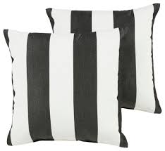 Fsc eucalyptus grandis polyester outdoor daybed with slate gray cushion and throw pillows. Cabana Sunbrella Outdoor Square Pillows Set Of 2 Scandinavian Outdoor Cushions And Pillows By Mozaic Company Houzz