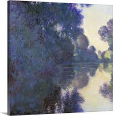 Morning On The Seine Near Giverny In 2020 Monet Art Claude Monet Canvas Art Prints
