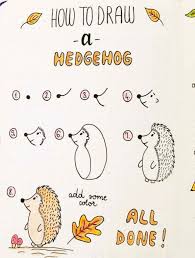 Herbst Kritzeleien Schritt Fur Schritt Igel Autumnal Doodles Step In 2020 Kritzeleien Einfache Niedliche Zeichnungen Kinder Zeichnen