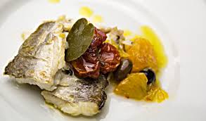 Dentice Con Pomodorini Arance E Taggiasche