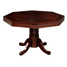 Vegas Octagonal Cherry Dining Game Room Table Game Room Tables Table Games Furniture Of America