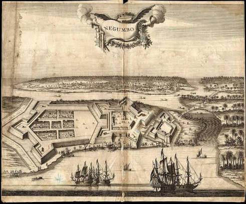 Antique Print-VIEW-TOWN-CITY-NEGOMBO-VOC-p. 367-Baldaeus-1672: Signed by Author(s) Art&nbsp;/&nbsp;Print&nbsp;/&nbsp;Poster | ThePrintsCollector