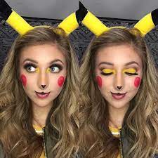 16 Unique Halloween Makeup Ideas You Have To Try Cute Pikachu Amanda Bloom Beauty Unique Halloween Makeup Pikachu Halloween Costume Pikachu Halloween