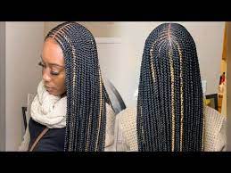 She Has Some Beautiful Healthy Hair Three Layer Braids Tribalb Braids Hairstyles Pictures Cornrows Braids For Black Women Braided Hairstyles For Black Women