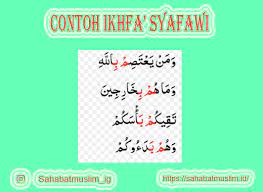 Contoh Ikhfa Syafawi Pengertian Macam Cara Membacanya