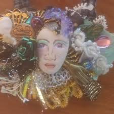 Trashface necklace, vintage.