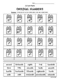 Ordinal Numbers To 20 Worksheets Teaching Resources Tpt