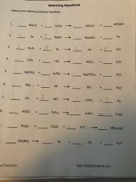 Balancing chemical equations worksheet answer key 1 25. Balance The Following Chemical Equation Answers Tessshebaylo