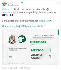 Y es controlada por la federación de. Tokio 2020 Mexico Sub 23 Se Deja Empatar Por Arabia Saudita Hoy Fut Futbol Mexicano