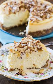 Amaretto Cheesecake Spicy Southern Kitchen Recipe Cheesecake Recipes Almonds Cream Cheese Savoury Cake