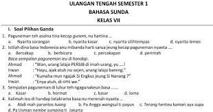 We did not find results for: Soal Uts Bahasa Sunda Kelas 7 Smp Mts Semester 1 2017 2018 Kumpulan Soal Tahun 2018