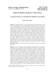 The prophet cursed the women who get tattoos done and those that tattooed others. Pdf Islam In Shirley Jackson S The Lottery