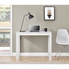 Ameriwood Home Parsons Computer Desk With Drawer White Walmart Com Desk With Drawers Parsons Desk Mainstays Furniture