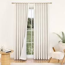 Pinch Pleated Linen Blackout Curtains