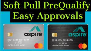 If you're looking to apply, we there are no guarantees for approval or offers when applying for a credit card. Soft Pull Prequalify Aspire Visa Credit Card Easy Approvals Youtube