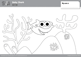 Be careful when coloring the hungry sharks! Baby Shark Coloring Pages Super Simple