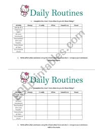 Daily Routines Adverbs Of Frequency Esl Worksheet By Jessisun