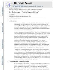 Pdf) How Do We Acquire Parental Responsibilities?