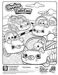 There are tons of great resources for free printable color pages online. Mcdonalds Happy Meal Coloring And Activities Sheet Shopkins Cutie Cars Coloring Sheet Kids Time