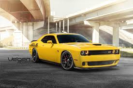 Yellow Cat Dodge Challenger On Gloss Black Velgen Wheels Dodge Challenger Hellcat Dodge Challenger Srt Hellcat Dodge Challenger Srt