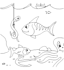 This coloring book includes high quality images of . Animals The Fish Would Eat The Worm On The Hook